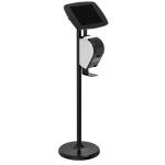 Bouncepad BP-FST/PRNT114-EEB Floorstand + Brother Printer Bracket & iPad 10.9 10th Gen - Black - Exposed Home Button & Front Camera