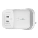 Belkin BoostCharge 65W Dual USB-C GaN Wall Charger -White