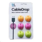 BlueLounge CableDrop Cable Clip - Bright Multi-Purpose