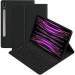 Generic - Grip Case AR-KBLB224 Bluetooth Keyboard with Leather Folio for Samsung Galaxy TAB S9+ 12.4"