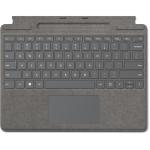 Microsoft Surface Pro 9/8/X Keyboard ( Platinum ) - With Storage & Charging Tray Ready for  Slim Pen 2   ( Slim Pen 2  not included)