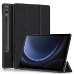 NICE Slim Light Cover -(Black)  Hard Shell Folio Case for Galaxy Tab S9 FE+  & Tab S9+  (SM-X610 & SM-X-616 ,SMX810 7 SM-X816 )