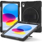 NZSTEM For Samsung Galaxy Tab A9 Black Tough Cover Shock Proof Case Fit SM-X110 and SM-X115 Shock Proof Tough Case Cover Protector with Stylus / Pencil Holder, Designed by NZSTEM