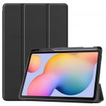 NICE - Slim Light Cover Stand Hard Shell Folio Case for Galaxy Tab S6 lite with Pen Holder -Black