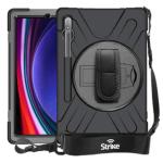 Strike CAS-STKHC4 Rugged Case with Hand Strap and Lanyard for Samsung Galaxy Tab S9 FE+/S9+/S8+/S7FE/S7++/S9+/S8+/S7FE/S7+