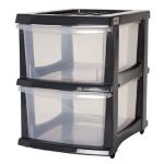 Taurus J07272GRY2CLR Taurus Storage Organiser 2 Drawer Grey