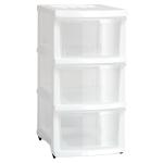 Taurus J07273WHT3CLR Taurus Storage Organiser 3 Drawer White