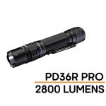 Fenix Tactical & Ourdoor Flashlights PD36R Pro Heavy-Duty Rechargeable LED Torch Max 2,800 Lumens, Head: 1.01" (25.7mm), 380m Max Distance, Powered by 1 x 21700 5,000mAH Li-ion Rechargeable Battery Included, USB-C Charging Cable. 5 Years Fr