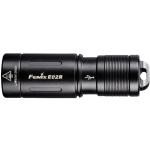 Fenix Everyday Carry Torch E02R Mini Keychain Flashlight Max 200 Lumens - Black, Head: 0.55", Built-In 120mAH Li-polymer Battery & MicroUSB Charging Port, Aluminum, EDC, Micro USB Charging Cable is Included - Dustproof and Waterproof