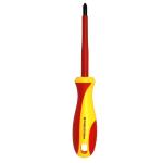 Goldtool HV-42-VDE Screwdriver 100mm Electrical Insulated VDE Tested to 1000 Volts AC. - Phillips #2 x 100mm - Yellow/Red Colour Handle