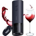 HOTO Electric Wine Opener 10s Instant opening, One click to uncork, Hidden foil cutter, Cylindrical design, 250g lightweight body, A full battery uncorks +170 bottles