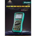 ProsKit MT-1280 3 5/6 Digital True RMS Multimeter, CAT III 1000V, AC True RMS, Large Capacitance Test