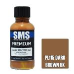 SMS PL115 AIR BRUSH PAINT 30ML PREMIUM DARK BROWN 6K  ACRYLIC LACQUER SCALE MODELLERS SUPPLY