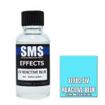 SMS EF02 AIRBRUSH PAINT 30ML EFFECTS UV REACTIVE BLUE ACRYLIC LACQUER SCALE MODELLERS SUPPLY