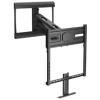KONIC 43"-70" Fireplace Spring Assisted Pull Down Mantel TV Mount - Height Adjustable 630mm - Weight Capacity 13-33kg - Swivel Range +30~-30 -Profile 160-587mm KONIC 43"-70" Fireplace Spring Assisted Pull Down Mantel TV Mount - Height Adjustable 630mm - Weight Capacity 13-33kg - Swivel Range +30~-30 -Profile 160-587mm