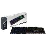 MSI VIGOR GK50 ELITE Gaming Keyboard - Cable Connectivity - USB 2.0 Interface - RGB LED - English (US) - PC - Mechanical Keyswitch