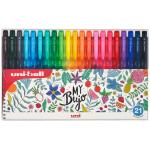 Uni Signo RT1 0.7mm Retractable 21 Pack Assorted UMN155