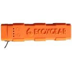 ECOXGEAR EcoXCharge+ Orange waterproof 3200mAh power bank with built-in 150 Lumen LED flashlight