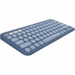 Logitech K380 Multi-device Bluetooth Keyboard For Mac - Blueberry - Wireless Connectivity - Bluetooth - 10 m Adjustable Brightness, Easy-Switch, On/Off Switch, Eject, Multimedia Hot Key(s) - English - Tablet, Smartphone, Computer - PC, Mac