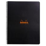 Rhodia Classic Notebook Spiral A4+ Lined Black