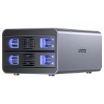 Unitek S1308C  2-Bay External Hard Drive USB-C Enclosure. Supports RAID 0,1 Supports both 2.5"&3.5"SATA HDD, Max Capacity 40TB, Plug & Play, 40mm Silnet Fan, Tool-Free Installation, 5Gbps Transfer.