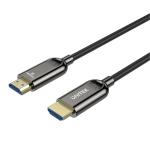 Unitek HDMI 2.1 HDMI Cable - 10m - Black Fiber Optic - Up to 8K 60Hz - Up to 48Gbps - 24K Gold-Plated Plug - Slim & Flexible - Alloy Housing