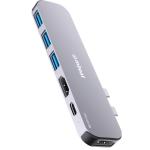 mbeat MB-UCD-P8 Elite Mini P8 6-in-1 Dual HDMI USB-C Hub for MacBook Pro users.