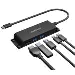 mbeat Mountable 5 Port USB-C Hub 2x USB 3.0 - 1x USB-C - 1x USB-C PD - 1x HDMI
