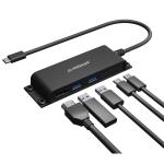 mbeat MB-HUB-E05 Mountable 5-Port USB-C Hub USB 3.0 X 2 USB-C X1 USB-C PD X 1 HDMI X1