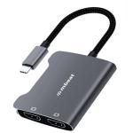 mbeat ToughLink USB-C to Dual 4K HDMI Adapter - Space Grey