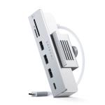 SATECHI Aluminum USB-C Clamp Hub for 24" iMac (Silver)