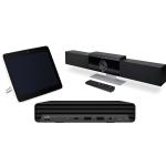 HP Poly Studio USB 4K Video Conference System (MTR on Windows) for Medium Meeting Room, Include Studio Video Bar, HP G9 Plus Compute and TC10 Touch Console