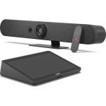 Logitech Rally Bar Mini, Graphite + TAP Cat5e 4K PTZ All-in-one Conference Video Bar, MTR on Android - FOV 120°, 4x Zoom, Microphone Range up to 7M