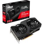 ASUS Dual AMD Radeon RX 6600 Graphics Card 8GB GDDR6, PCIE 4.0, Dual Fan, GPU Upto 2491MHz, 2.5 Slot, 3XDP, 1XHDMI, 243mm Length, Max 4 Display Out, 1X8 Pin Power, 500W Or Higher PSU Recommended
