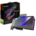 Gigabyte NVIDIA GeForce RTX 3080 AORUS XTREME WATERFORCE WB 10GB GDDR6X Graphics Card Triple Fan - Max 4 Displays - Up to 1845MHz - 3x DisplayPort - 3x HDMI - 2 Slot - 252mm Length - with Water Block - PCIe 4.0 - 2x 8 Pin Power - 750W or Hi