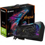 Gigabyte NVIDIA GeForce RTX 3090 Aorus XTREME 24GB GDDR6X Graphics Card Triple Fan - Max 4 Displays - 3x Display Port - 3x HDMI - 2.9 Slot - 319mm Length - PCIe 4.0 - 3x 8 Pin Power - 850W or Higher PSU Recommended