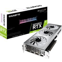 Gigabyte GeForce RTX 3060 VISION OC 2.0 LHR Graphics Card 12GB GDDR6, PCIE 4.0, 3X Fan, Upto 1837MHz, 2 Slot, 2X Display Port, 2X HDMI, 280mm Length , Max 4 Display Out, 1X8 Pin Power, 550W Or Higher PSU Recommended