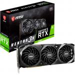 MSI NVIDIA GeForce RTX 3080 VENTUS 3X 10G OC 10GB GDDR6X Graphics Card Triple Fan - Max 4 Displays - Up to 1740MHz - 3x DisplayPort - 1x HDMI - 305mm Length - PCIe 4.0 - 2x 8 Pin Power - 750W or Higher PSU Recommended