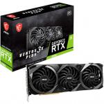 MSI NVIDIA GeForce RTX 3080 12G VENTUS 3X PLUS 12GB GDDR6X Graphics Card Triple Fan - Max 4 Displays - Up to 1740MHz - 3x DisplayPort - 1x HDMI - 2.5 Slot - 305mm Length - PCIe 4.0 - 2x 8 Pin Power - 750W or Higher PSU Recommended