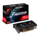 Powercolor Fighter AMD Radeon RX 6500 XT Graphics Card 4GB GDDR6, PCIE 4.0, Dual Fan, 2 Slot, 1xHDMI, 1xDP, 191mm Length, Max 2x Display Out, 1x6 Pin Power, 400W or Higher PSU Recommended