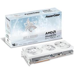 Powercolor Hellhound AMD Radeon RX 7800 XT Hellhound Spectral White Edition 16GB GDDR6 Graphics Card 2.5 Slot - 2x 8 Pin Power - Minimum 750W PSU