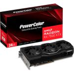 Powercolor AMD Radeon RX 7900 XTX 24GB GDDR6 Graphics Card Triple Fan - Max 4 Displays - Up to 2500 MHz - 2x DisplayPort - 1x HDMI - 1x USB-C - 2.5 Slot - 287mm Length - PCIe 4.0 - 2x 8 Pin Power - 800W or Higher PSU Recommended
