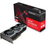 Sapphire AMD Radeon RX 7900 XTX 24GB GDDR6 Graphics Card Triple Fan - Max 4 Displays - Up to 2500 MHz - 2x DisplayPort - 1x HDMI - 1x USB-C - 2.5 Slot - 287mm Length - PCIe 4.0 - 2x 8 Pin Power - 800W or Higher PSU Recommended
