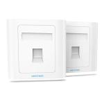 Vention IFAW0  1 Port keystone Jack Wall Plate White 86 Type