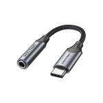 Vention BGMHA USB-C to 3.5mm Earphone Adapter - 10cm - Gray DAC - Aluminum Alloy