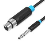 Vention BBEBH 6.35mm TRS to XLR Female Audio Cable - 2m - Black