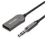 Vention NAGHG  USB Car Bluetooth5.0 Audio Receiver With Coiled Cable 1.5M Gray Zinc Alloy Type