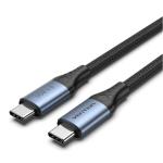 Vention TAVHF 5A USB-C Cable - 1m - Gray USB 4.0 - Cotton Braided - Aluminum Alloy