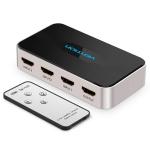 Vention AFFH0  3 In 1 Out HDMI Switcher Gray Metay Type with Remote