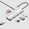 Vention TOJHB USB-C to HDMI/USB 3.0x3/SD/TF/PD Docking Station Gray 0.15M Aluminum Alloy Type Vention TOJHB USB-C to HDMI/USB 3.0x3/SD/TF/PD Docking Station Gray 0.15M Aluminum Alloy Type